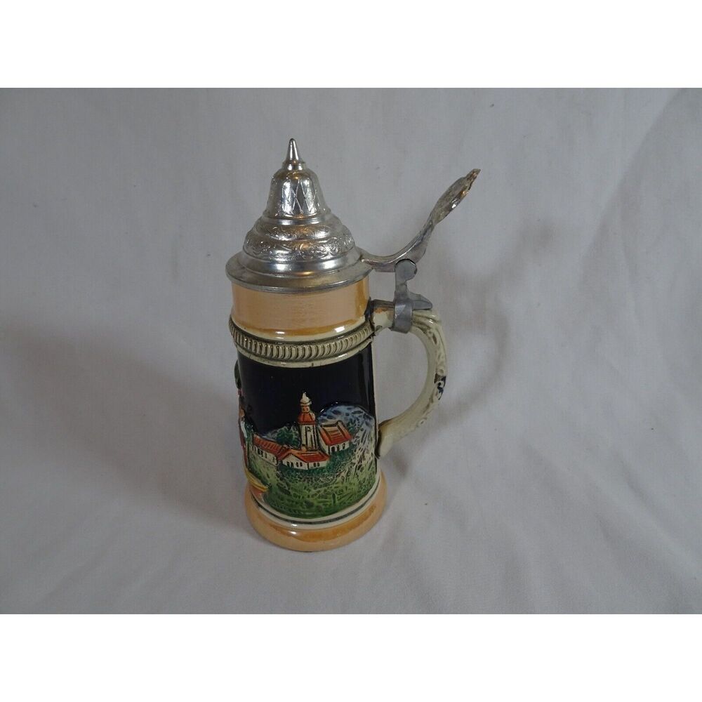 Small Ceramic German Style Beer Mug Stein